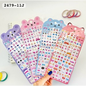 MJ2479-11J BX C/20 CARTELA ADESIVA DE PAPEL, COM DESENHOS 1440/120