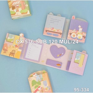  LEMBRETE DE PAPEL, AUTO-ADESIVO.REF:95-334. CX576PÇS/SUB.144PÇS MUL/24PÇS