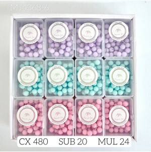 ALFINETE DE METAL CABECA PLASTICA:MJ4368-6 CX 480PÇS SUB 120PÇS MUL/24