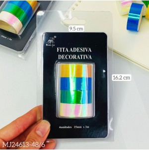  FITA ADESIVA MJ-J24613-48 CX288 PÇS SUB 96 PÇS MUL/6