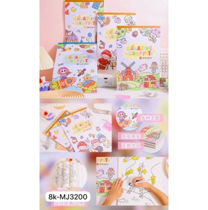 CADERNO. REF: 8K-MJ3201 ------------- CX:72PÇS/MIN:36PÇS-MUL:18PÇS