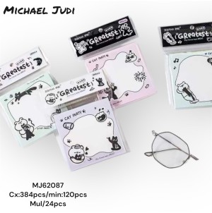  MJ-62087 LEMBRETE DE PAPEL, AUTO-ADESIVO --------- CX:384PÇS/MIN:120PÇS-BOX:24PÇS