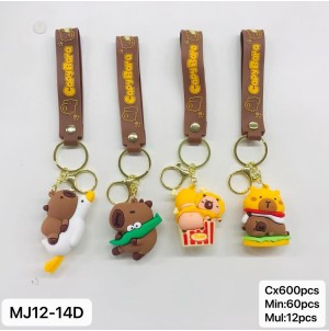 REF:MJ-12-14D CHAVEIRO EMBORRACHADO CAPIVARA ----------- CX:600PÇS/MIN:60PÇS-MUL:12PÇS     
