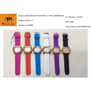 RELOGIO DE PULSO CX DE METAL PUL DE BOR REF.L706